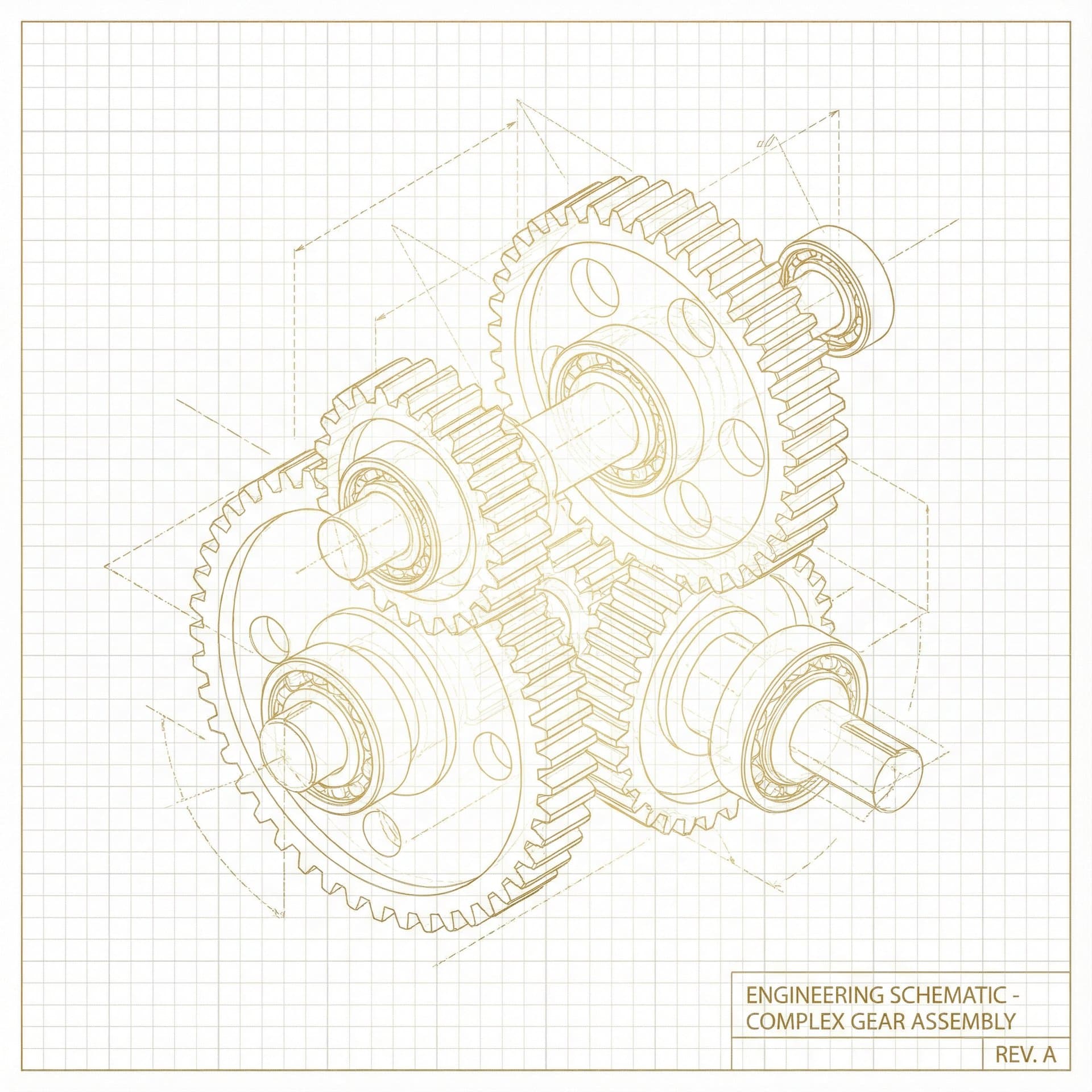 Decorative wireframe art background